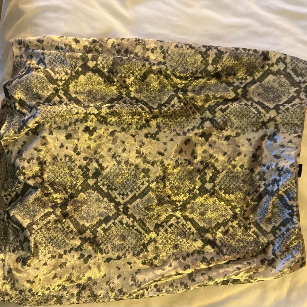 Mini skirt: silver and grey